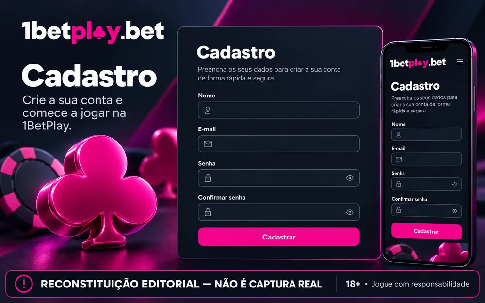 Reconstrução por IA de um formulário de cadastro no computador e no celular