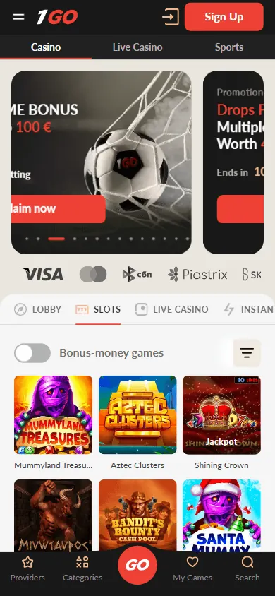 Catálogo de jogos de 1GO (celular)