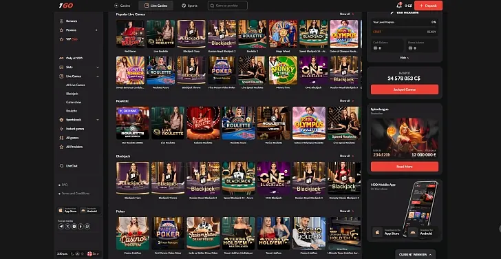 1GO: captura do site (desktop)