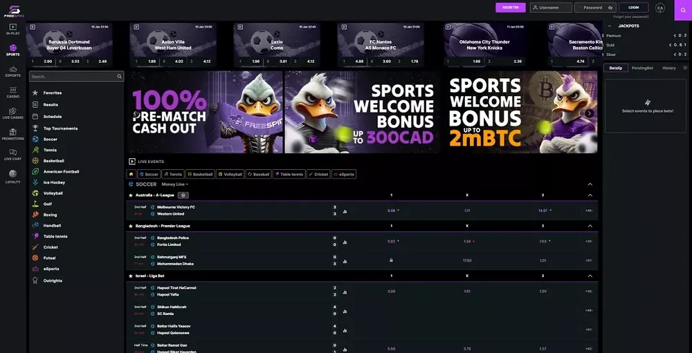 1xCasino: captura do site (desktop)
