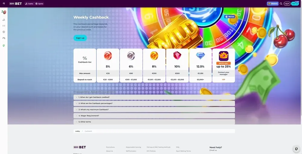 BDMBet: captura do site (desktop)