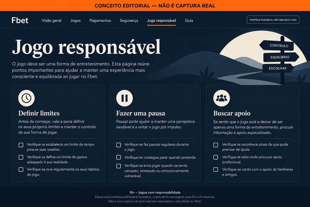 Página conceitual sobre definir limites, fazer pausas e buscar apoio