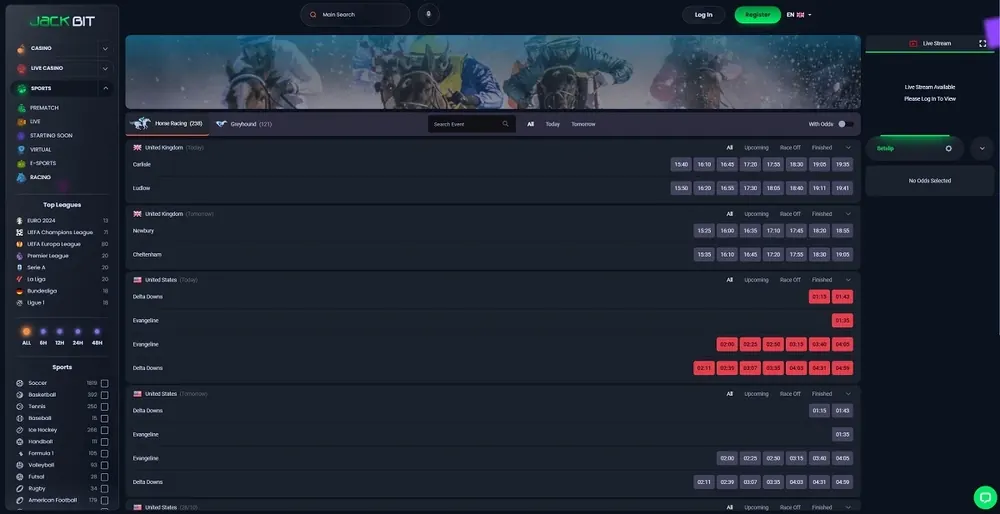 JackBit: captura do site (desktop)