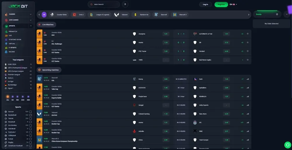 JackBit: captura do site (desktop)