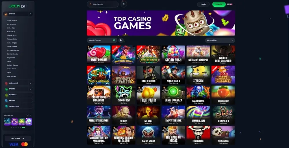 JackBit: captura do site (desktop)