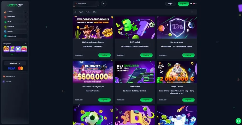 JackBit: captura do site (desktop)