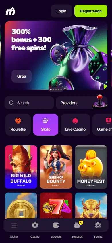 Catálogo de juegos de Maxwin Casino (móvil)
