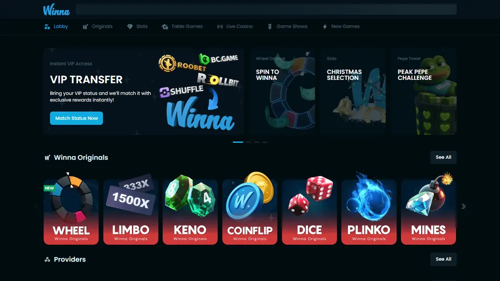 Catálogo de juegos de Winna (escritorio)