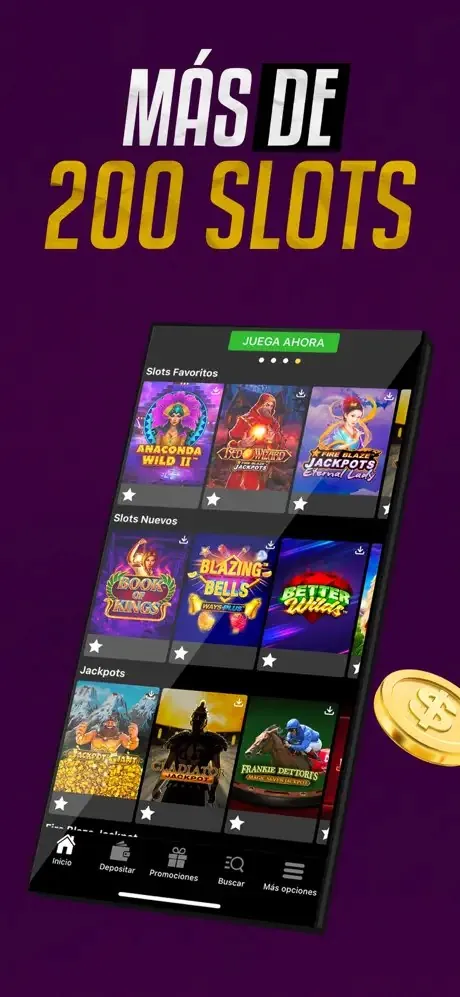Arte promocional da Wplay com grade de slots no celular