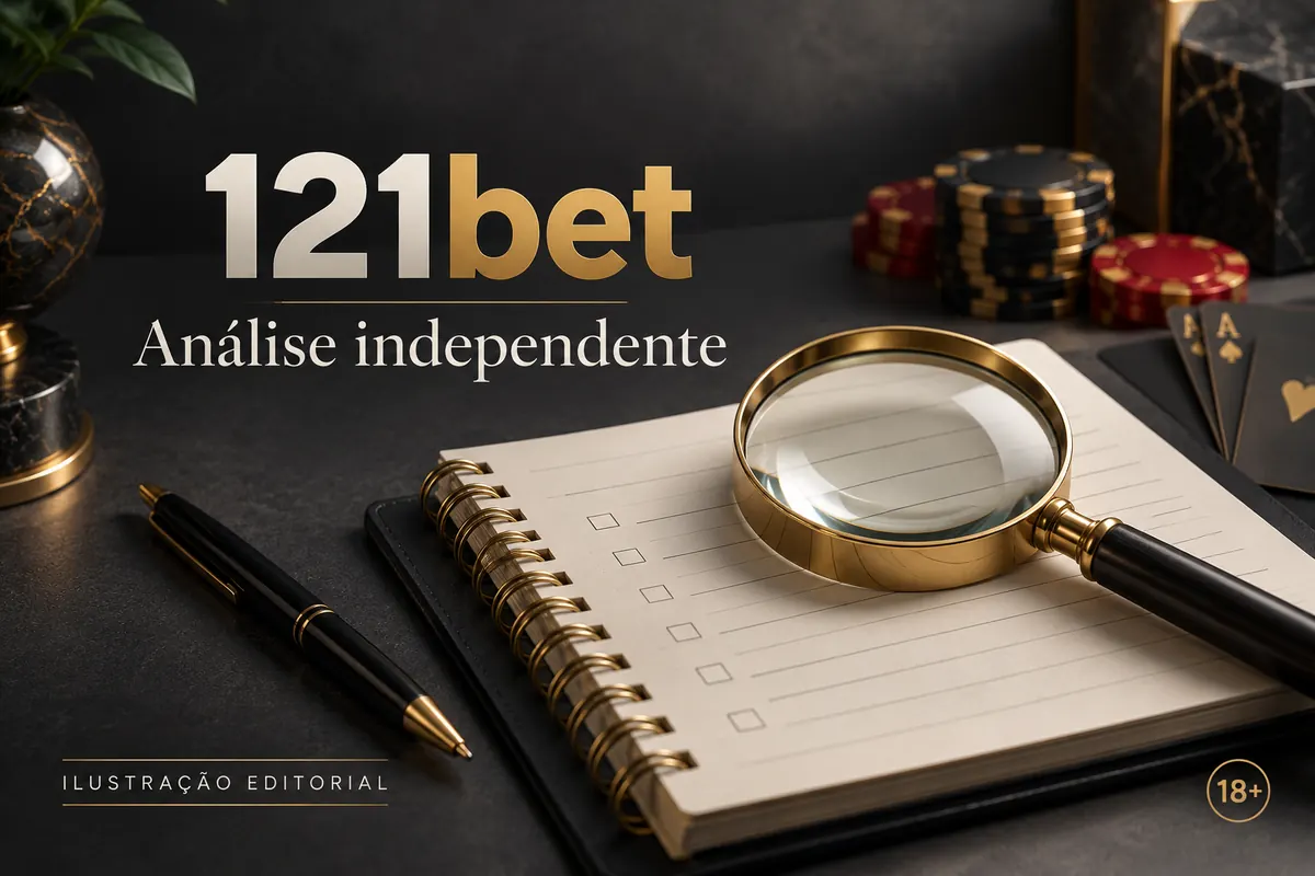 Análise independente de 121bet: o que verificamos antes de recomendar. Ilustração editorial.
