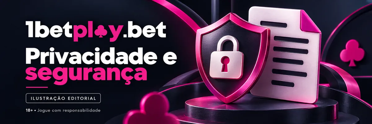 Escudo com cadeado e documento, com o título Privacidade e segurança