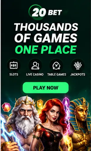 Tragamonedas en 20Bet: el RTP de cada juego se ve en su menú de información.