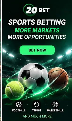 20Bet también acepta apuestas deportivas; el bono de casino y el de deportes suelen ser distintos.