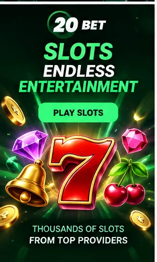 Tragamonedas en 20Bet: el RTP de cada juego se ve en su menú de información.