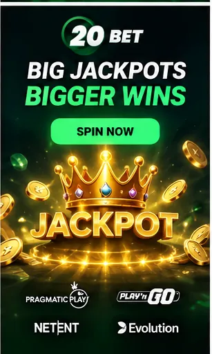 Tragamonedas en 20Bet: el RTP de cada juego se ve en su menú de información.