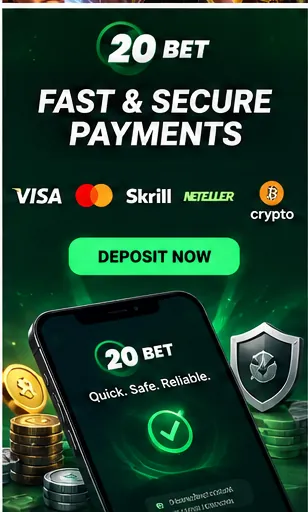 Pagos en 20Bet: deposita y retira con métodos a tu nombre.