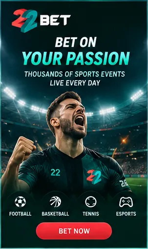 22Bet también acepta apuestas deportivas; el bono de casino y el de deportes suelen ser distintos.