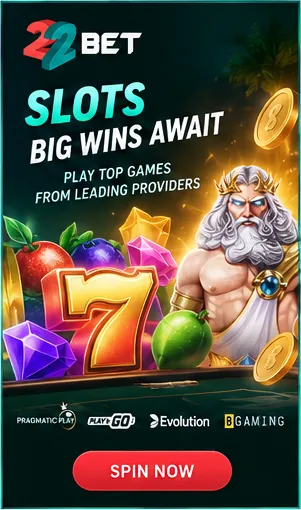 Tragamonedas en 22Bet: el RTP de cada juego se ve en su menú de información.