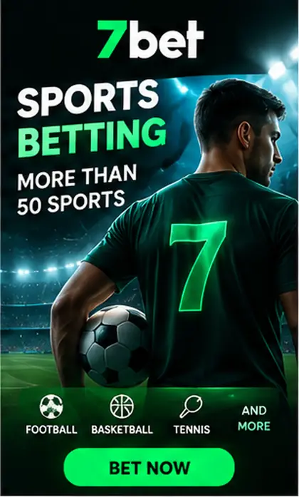 7bet também aceita apostas esportivas; o bônus de cassino e o de esportes costumam ser diferentes.