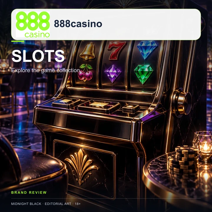 Tragamonedas en 888casino: el RTP de cada juego se ve en su menú de información.