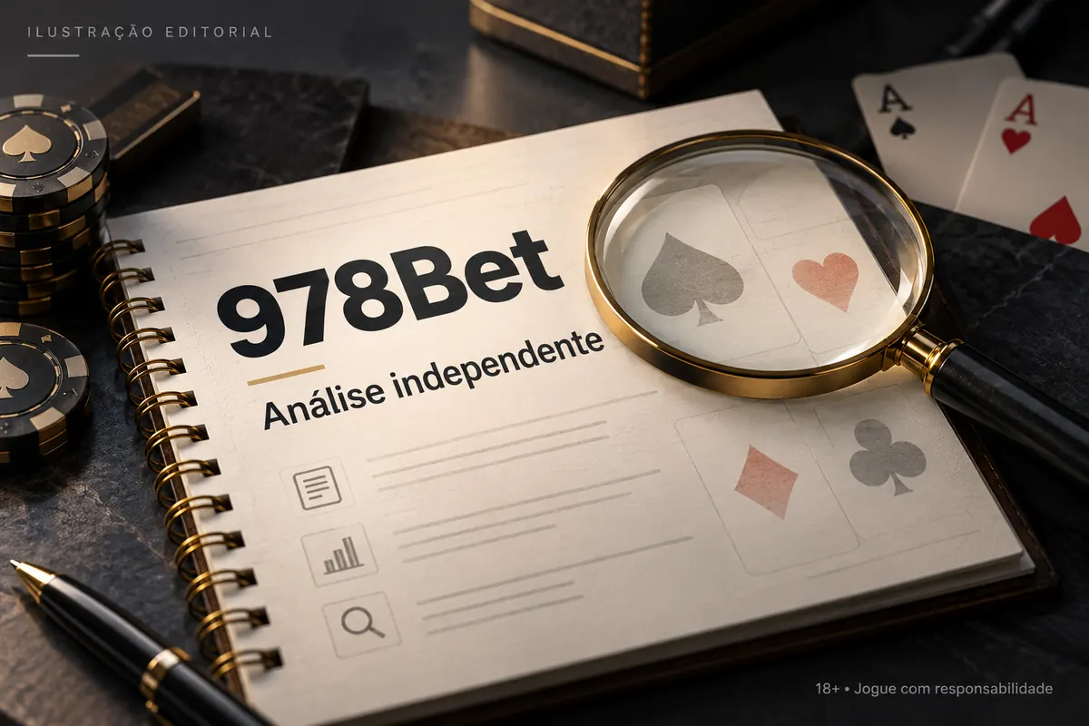 Análise independente de 978Bet: o que verificamos antes de recomendar. Ilustração editorial.