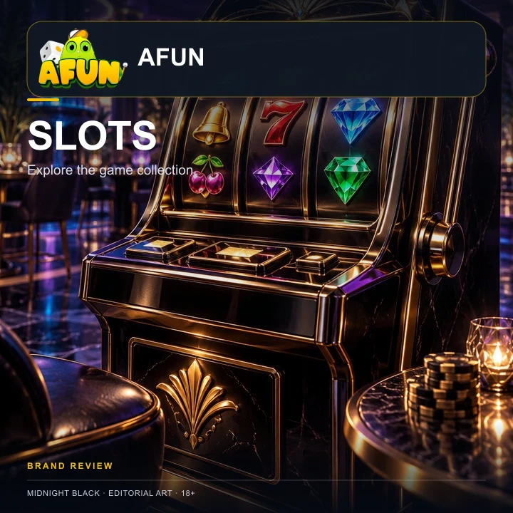 Tragamonedas en AFUN: el RTP de cada juego se ve en su menú de información.
