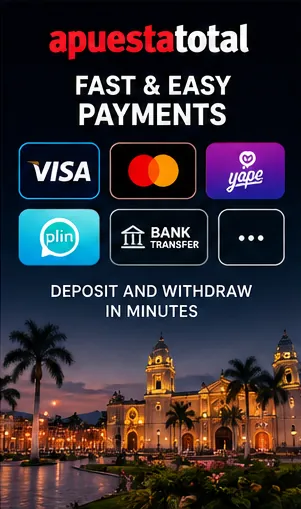 Pagos en Apuesta Total: deposita y retira con métodos a tu nombre.