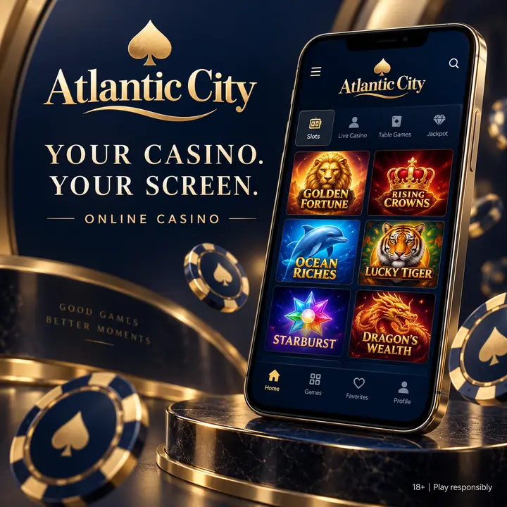 Atlantic City en el celular: funciona desde el navegador, la app es opcional.