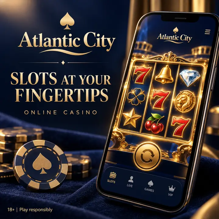 Tragamonedas en Atlantic City: el RTP de cada juego se ve en su menú de información.