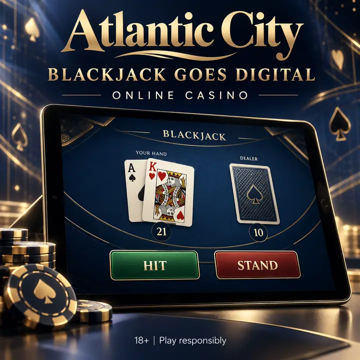 Casino en vivo de Atlantic City: mesas con crupier real.