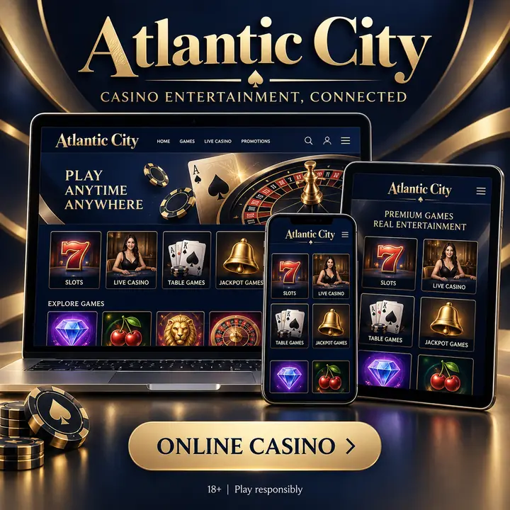 Atlantic City en el celular: funciona desde el navegador, la app es opcional.