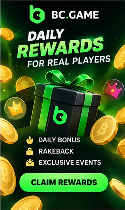 Oferta de bienvenida de BC.Game. Antes de aceptarla, revisa el rollover y la apuesta máxima.