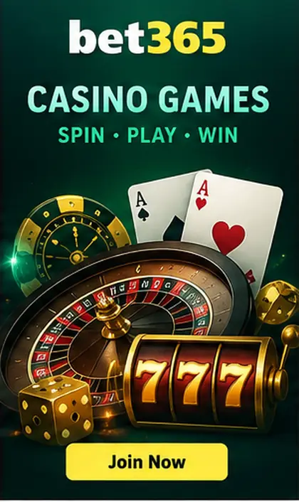 Tragamonedas en bet365: el RTP de cada juego se ve en su menú de información.
