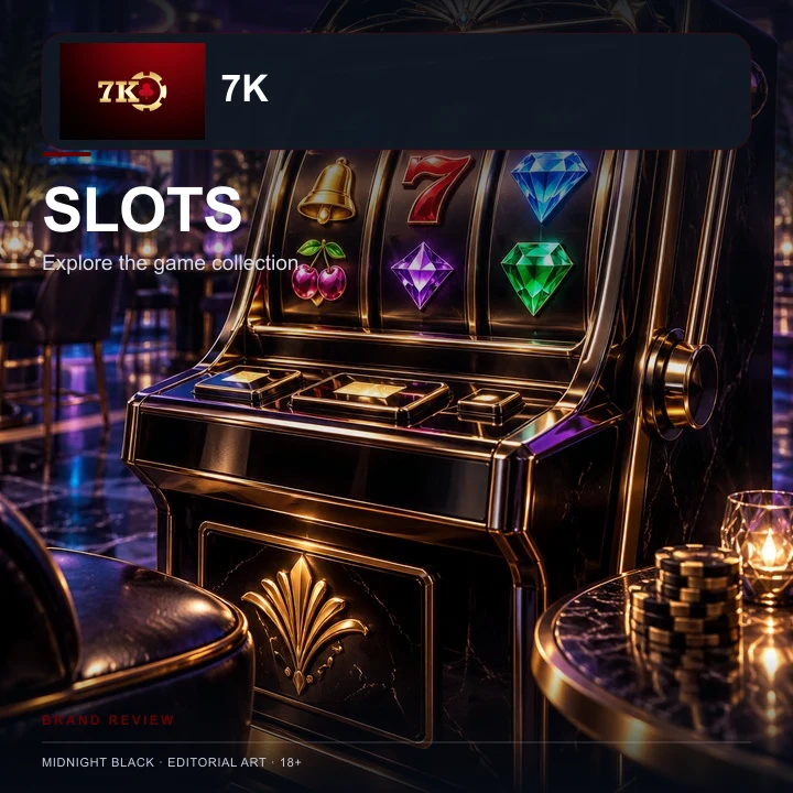 Slots em Bet7k: o RTP de cada jogo aparece no menu de informações.
