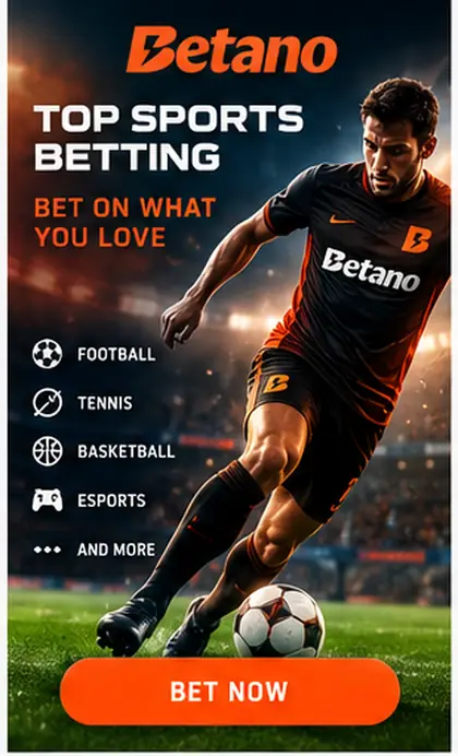 Betano también acepta apuestas deportivas; el bono de casino y el de deportes suelen ser distintos.