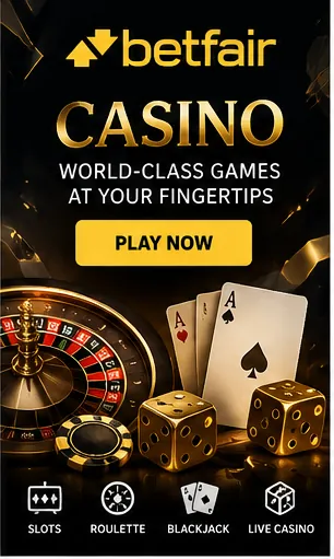 Cassino ao vivo de Betfair: mesas com crupiê real.