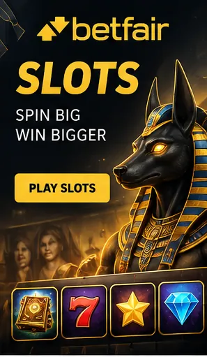 Slots em Betfair: o RTP de cada jogo aparece no menu de informações.