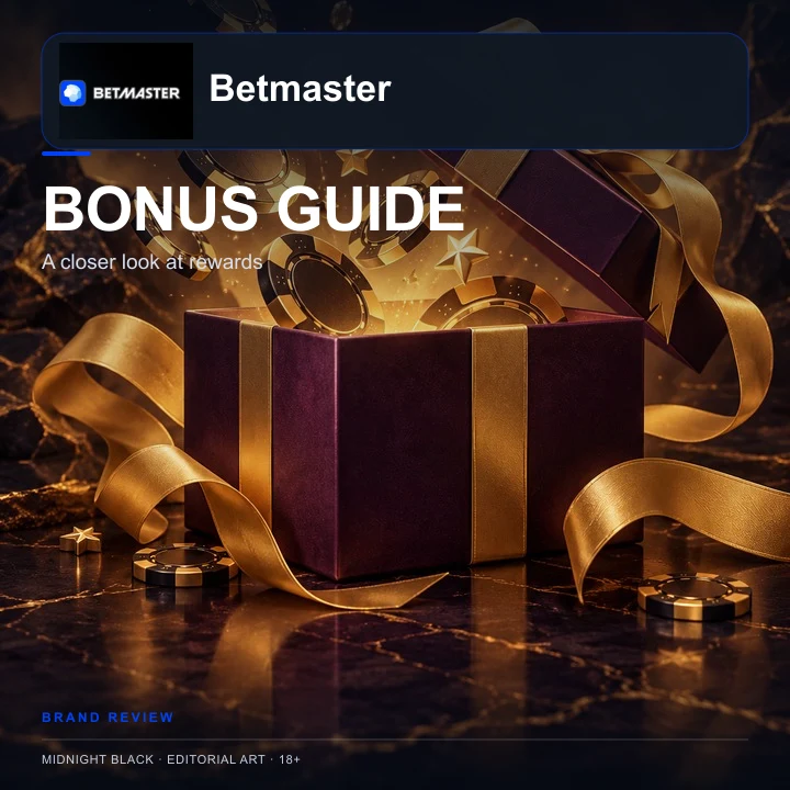 Oferta de bienvenida de Betmaster. Antes de aceptarla, revisa el rollover y la apuesta máxima.
