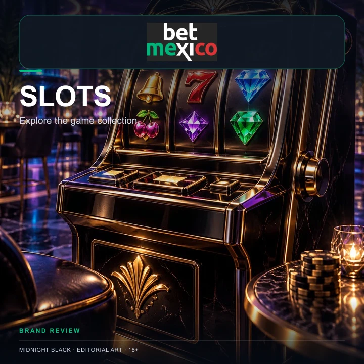 Tragamonedas en Betmexico: el RTP de cada juego se ve en su menú de información.
