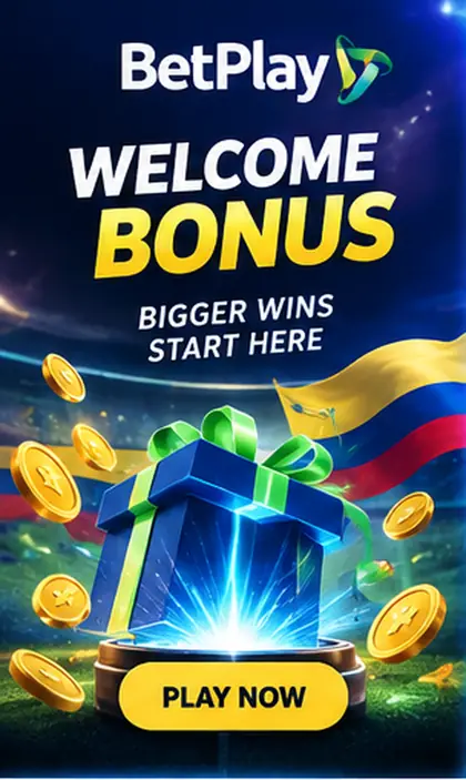 Oferta de bienvenida de BetPlay. Antes de aceptarla, revisa el rollover y la apuesta máxima.