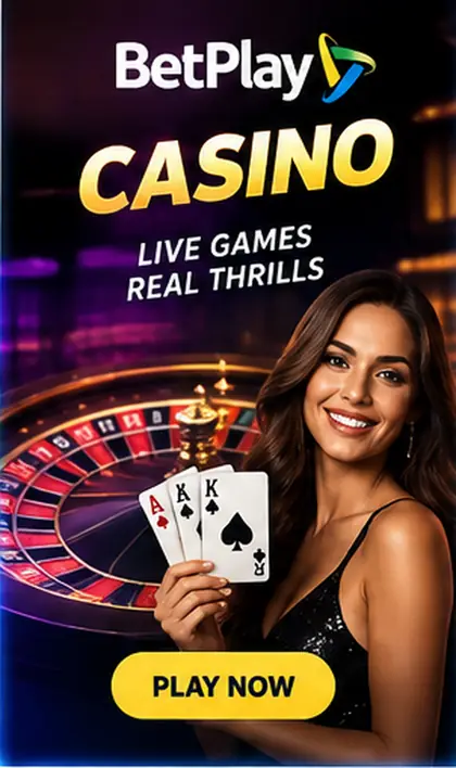 Tragamonedas en BetPlay: el RTP de cada juego se ve en su menú de información.