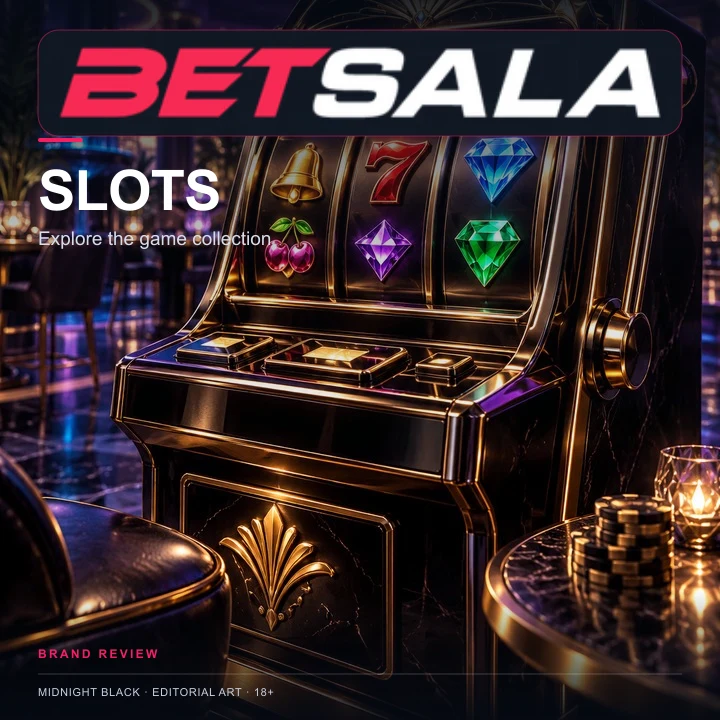 Tragamonedas en Betsala: el RTP de cada juego se ve en su menú de información.