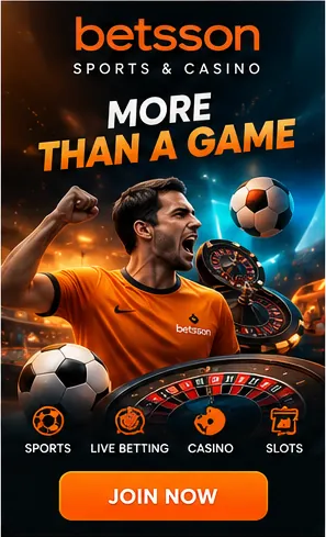 Betsson también acepta apuestas deportivas; el bono de casino y el de deportes suelen ser distintos.