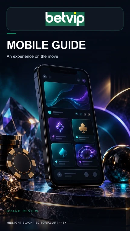 BetVip no celular: funciona pelo navegador, o app é opcional.