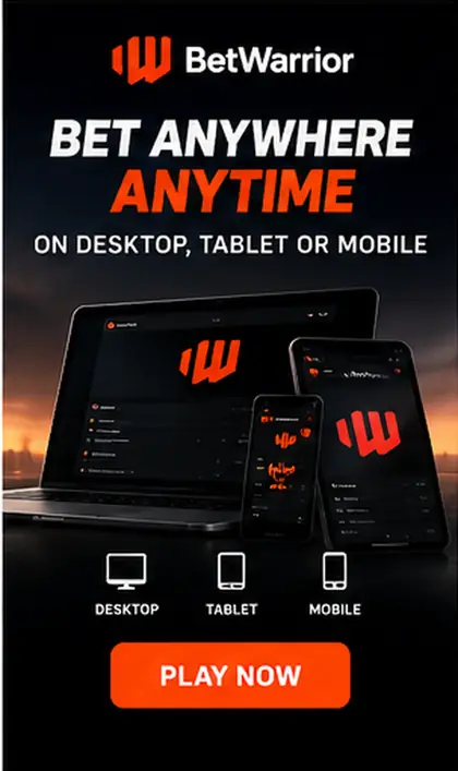 BetWarrior en el celular: funciona desde el navegador, la app es opcional.