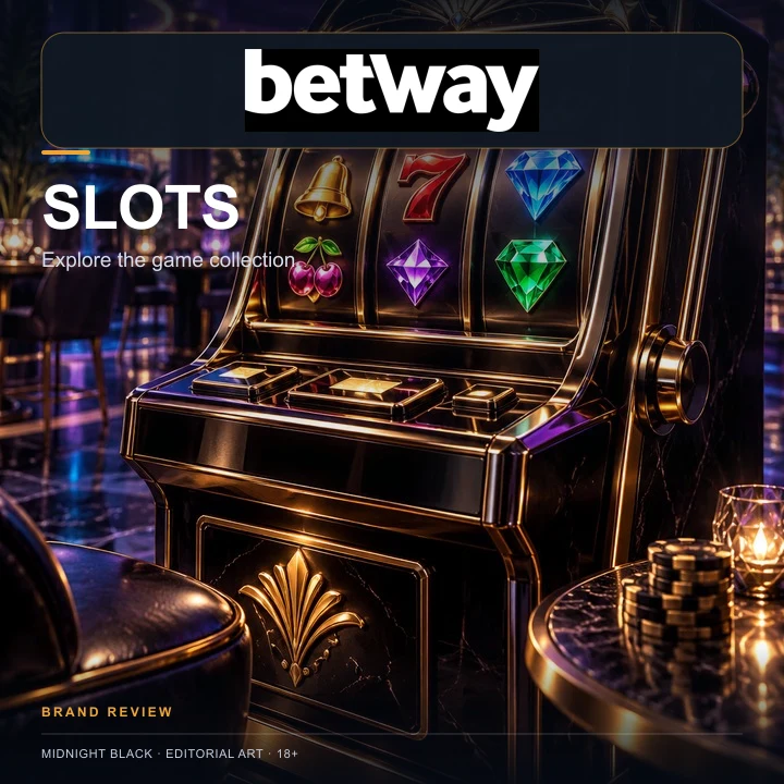 Tragamonedas en Betway: el RTP de cada juego se ve en su menú de información.