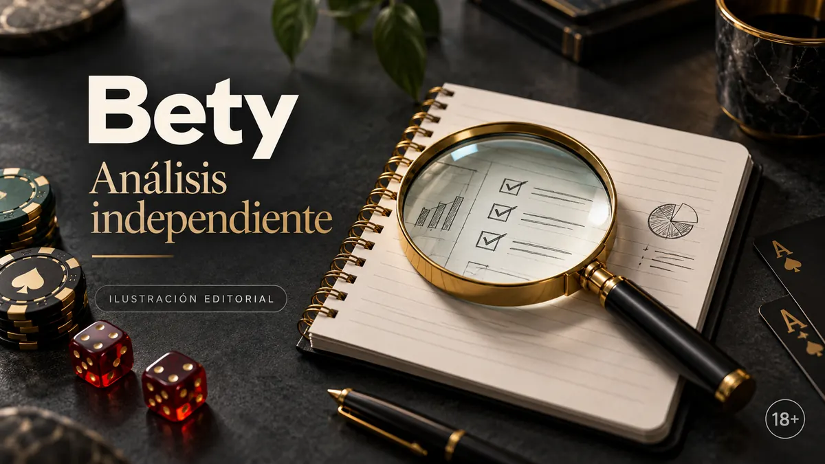 Análisis independiente de Bety: lo que revisamos antes de recomendarlo. Ilustración editorial.