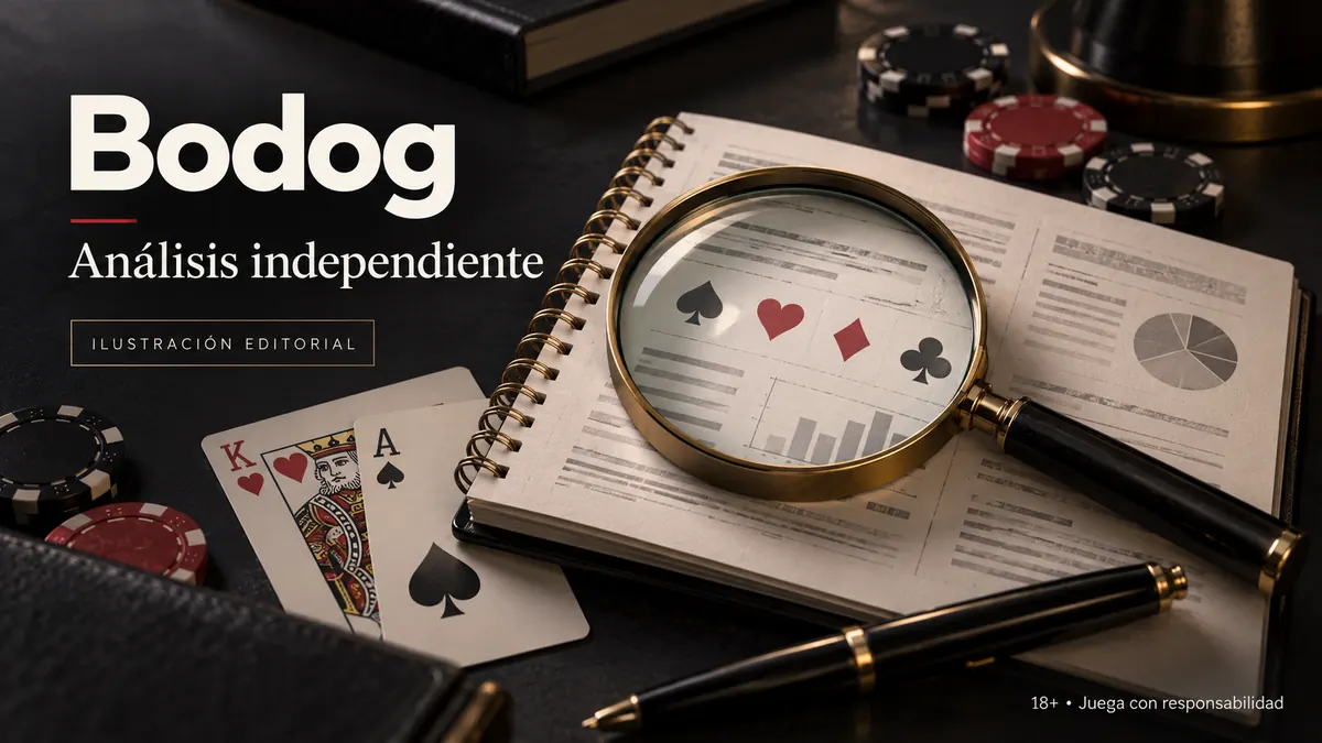Análisis independiente de Bodog: lo que revisamos antes de recomendarlo. Ilustración editorial.