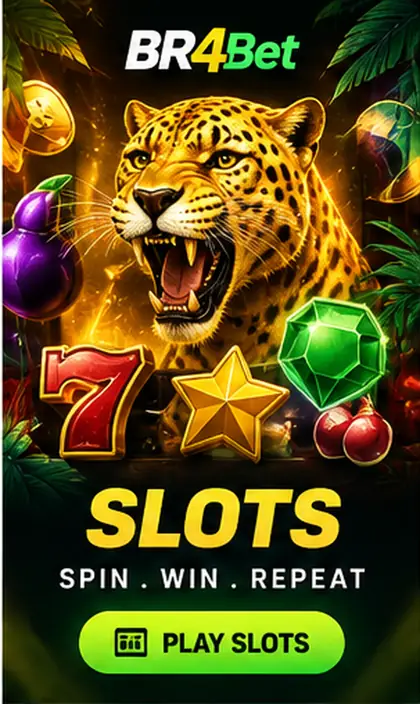 Slots em BR4Bet: o RTP de cada jogo aparece no menu de informações.