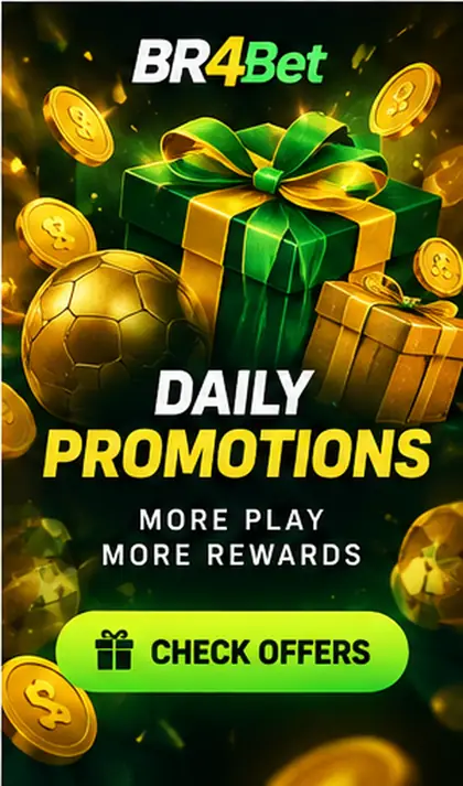 Oferta de boas-vindas de BR4Bet. Antes de aceitar, confira o rollover e a aposta máxima.